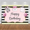 Spa Party Backdrop for Photography Happy Birthday Theme Background for Photo Studio Girl Party Decoration Supplies Vinyl Cloth
