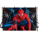 Spiderman Photography Backdrop Superman Boy Children Birthday Party Background Banner Photo Studio Backdrop Photo Prop