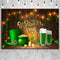 Arrière-plan de photographie de la saint-patrick, vert irlandais, Shamrock porte-bonheur, bière dorée, décor pour Studio Photo, zone Photo