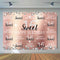 Sweet 16 Backdrop for Photography Girl Children Happy Birthday Theme Party Background for Photo Booth Decoration Supplies Prop