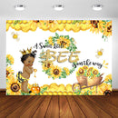 Sweet Bee Baby Shower Backdrop A Little Bee Boy Baby Shower Honey Bumble Bee Sunflower Party Decoration Background Photography