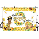 Sweet Bee Baby Shower Backdrop A Little Bee Boy Baby Shower Honey Bumble Bee Sunflower Party Decoration Background Photography