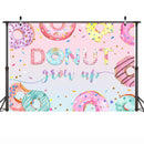 Fondo fotográfico para fiesta de cumpleaños de niños, decoración para sesión de fotos, fondos de retrato de bebé dulce recién nacido, Donut dulce 