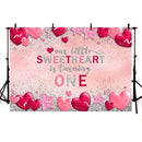 Sweetheart Backdrop for photography newborn baby shower background for photo booth studio Valentine's Day Red Heart Backdrops