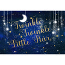 Twinkle Twinkle Little Star Baby Shower Backdrop Newborn Birthday Background Glitter Starry Sky Moon Stars Cake Table Decoration Props