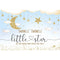 Twinkle Twinkle Little Star Backdrop Newborn Baby Birthday Background Glitter Starry Golden Sky Moon Stars Cake Table Decoration Props