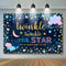 Twinkle Twinkle Little Stars Backdrop Photography Baby Shower Cake Ideas Cloud How We Wonder What You Are Background Photo Studio Moon