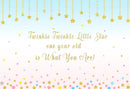 Customize Twinkle Twinkle Little Star Background for Picture Baby Shower Photo Backdrop Kids Party Banner Background Decor