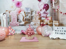 1st Birthday Photography Background Birthday Party Balloon Flowers White Toy Bear Backdrop Decor Photo Backdrop Photo Studio