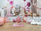 1st Birthday Photography Background Birthday Party Balloon Flowers White Toy Bear Backdrop Decor Photo Backdrop Photo Studio