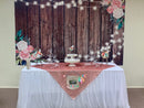 Bridal Shower Backdrop for Photography Wooden Glitter Wedding Party Decoration Banner Background for Photo Studio