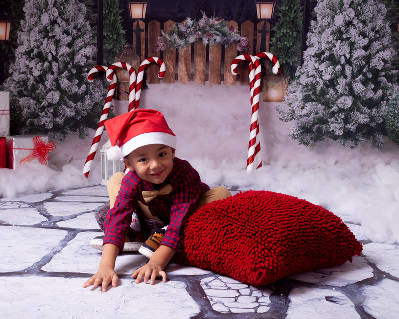 Christmas Gift Shop Backdrop Background