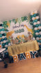 Wild One Birthday Backdrop Jungle Animals Party Photo Background Gold Safari Tropical Leaves Backdrops for Boy Birthday