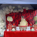 Fondo para sesión de fotos de pared de rosas del Día de San Valentín fondo para fotografía de boda rosa roja decoración de cumpleaños fiesta 275