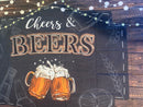 Cheers and Beers Birthday Party Backdrop Decoration Supplies Rustic Wood Board Glitter Photo Booth Backgrounds