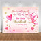Valentine backdrop for party photography decoration red pink heart background for photo booth studio Cupid Valentine's Day prop