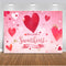 Valentine backdrop for photography Valentine's Day background for photo studio Red Heart Backdrops Pink Heart Sweetheart newborn