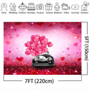 Valentine Party backdrop for photography red heart background for photo studio glitter Love 14th February photographic Backdrop