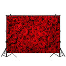 Rose rouge pour séance Photo murale, arrière-plan pour photographie de mariage, décoration de fête d'anniversaire, saint-valentin, 275