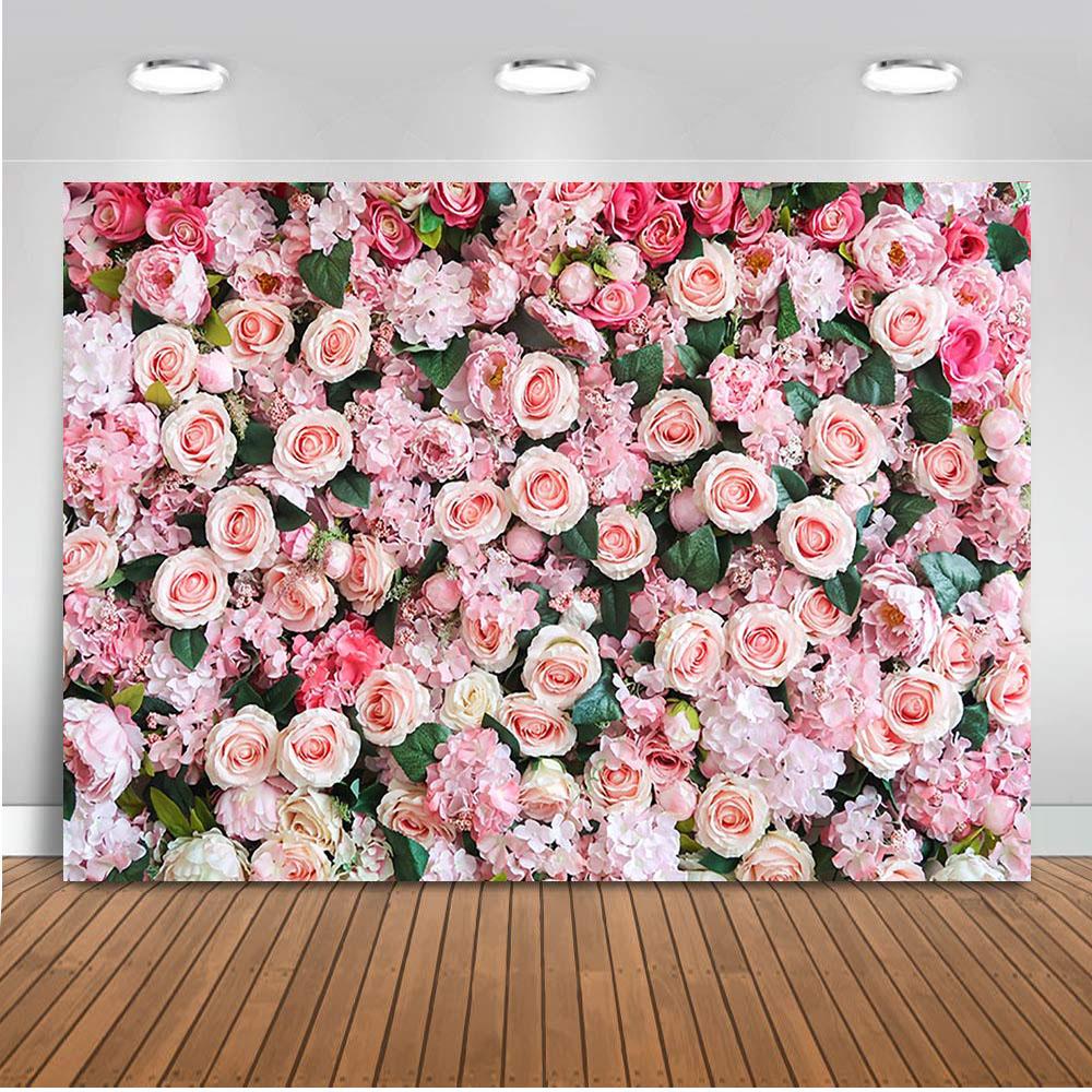 Valentine's backdrop for photography Flower Background for photo studio Floral Photocall Boda Back dorp Love Backdrops for photo