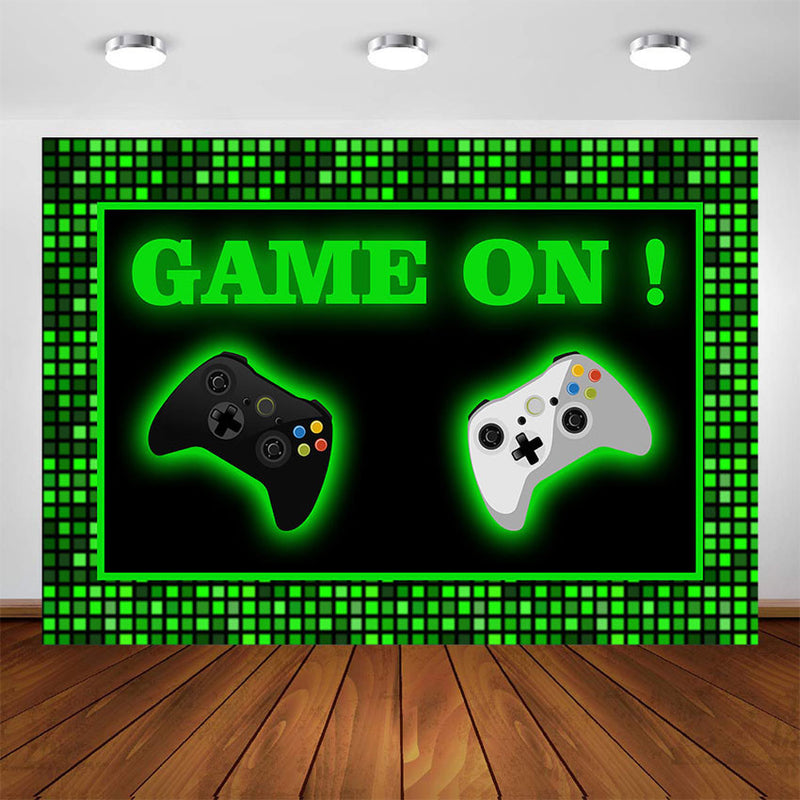 Video Games Themed Party Backdrop Game Room Decoration Background Game Birthday Party Photo Booth Supplies