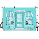 Fondos personalizados, tienda de joyería Aqua, regalo, retrato de bebé, fondos de fotografía para fiesta de cumpleaños, decoración de pared para estudio fotográfico 