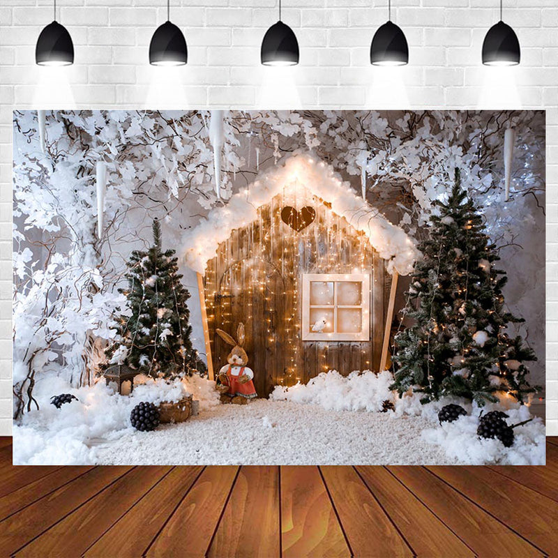 Winter Snow Vinyl Photography Backdrops Christmas Backdrop Newborn Baby Photographic Background Photo Studio Backdrop Photo Props
