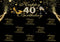 Vinyle photographie fond or noir paillettes femmes luxe dame 40th anniversaire fête talons hauts décor toile de fond Photo Studio 
