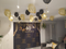 Vinyle photographie fond or noir paillettes femmes luxe dame 40th anniversaire fête talons hauts décor toile de fond Photo Studio 