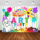 Aquarelles peinture fête toile de fond éclaboussures peinture Art fête photographie fond Artsy Art fête d'anniversaire décoration accessoires