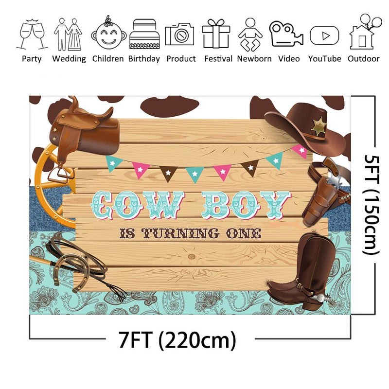 Arrière-plan de fête à thème occidental, fête d'anniversaire de Cowboy, arrière-plan rustique du Far West pour photographie, Studio de stand Photo