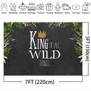 Wild One 1st Birthday Party Backdrop Animals Themed Photography Background Jungle Safari Baby Boy Photo Booth Banner Decorations