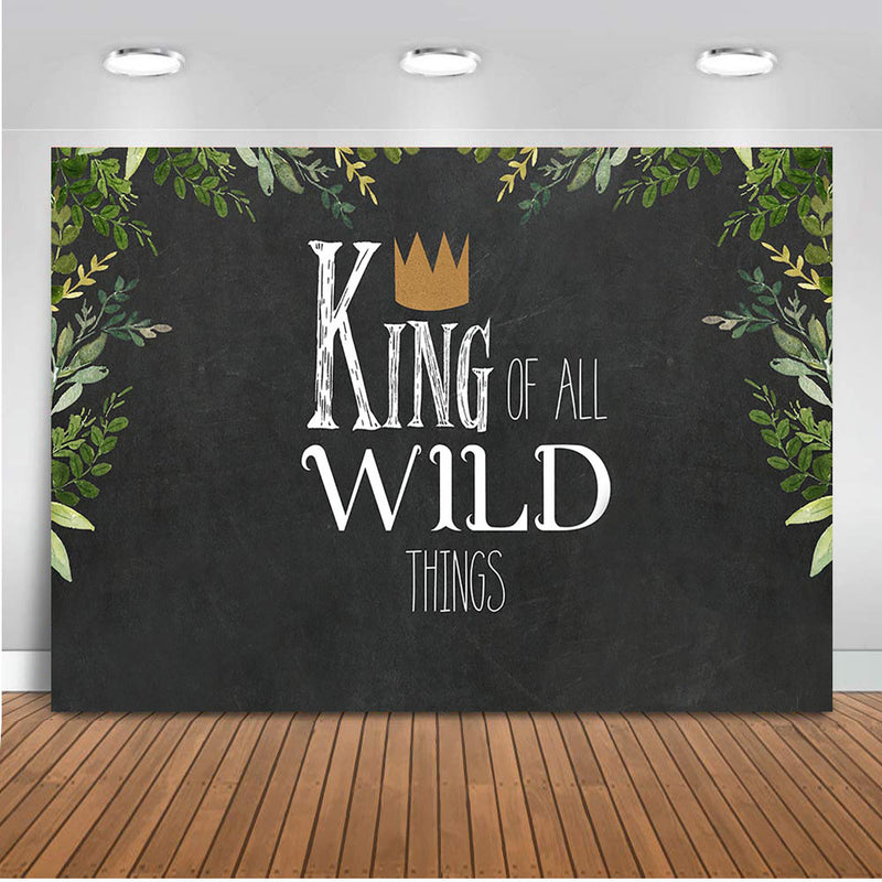 Wild One – arrière-plan de photographie sur le thème des animaux, pour fête de 1er anniversaire, Safari dans la Jungle, décorations de bannière pour stand Photo de bébé garçon
