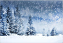 Winter Backdrops Forest Bokeh Photographic Background Snow Flake Photographic Backdrops for Photo Studio