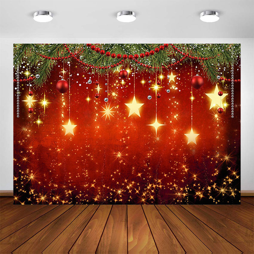 Winter New Year Christmas Backdrop Family Party Birthday Glitter Red Merry Xmas Decoration Photography Background Photo Booth