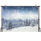 Winter Photography Backdrop Photocall Winter Snow Scene Photo Background for Photo Studio Mountain Range Bokeh Christmas Props