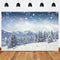 Fondo de fotografía de invierno sesión fotográfica escena de nieve de invierno foto de fondo para estudio fotográfico montaña gama Bokeh accesorios de Navidad