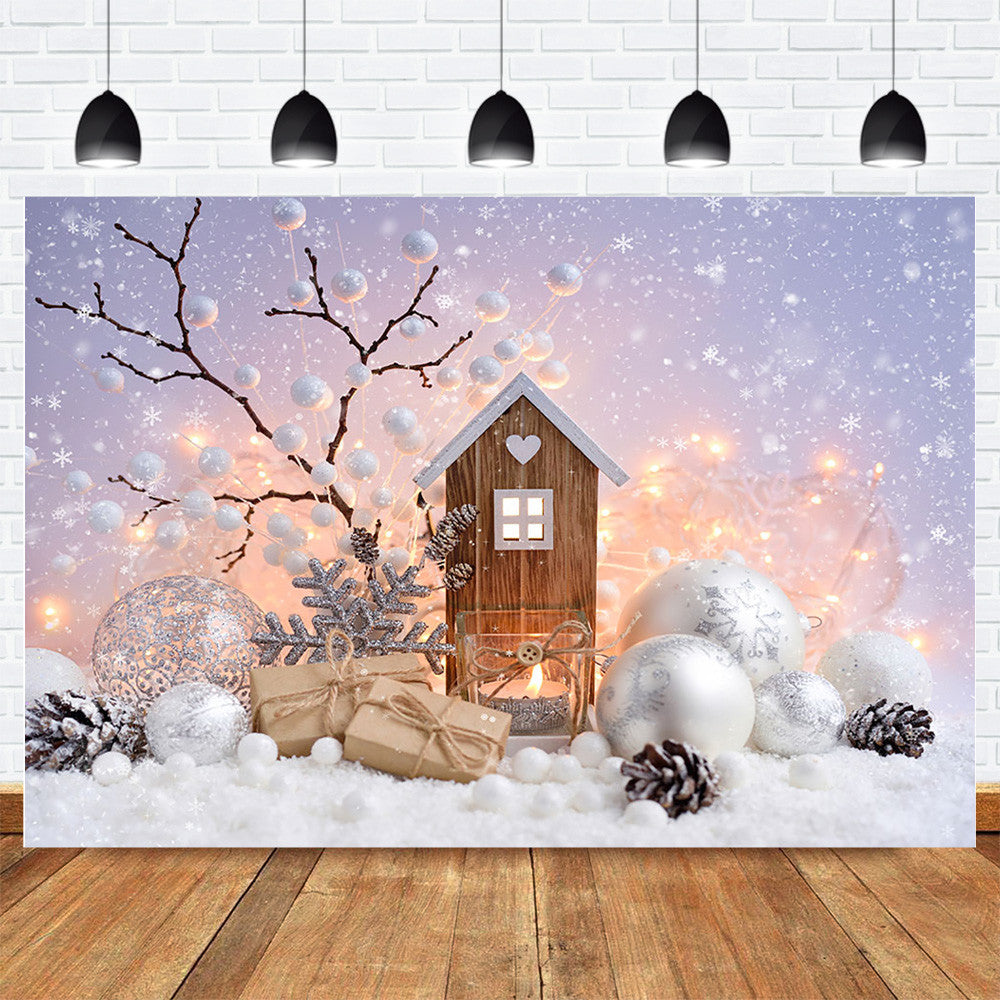 Winter Snow Backdrop for Photography Photocall Christmas Snowflake Woo ...