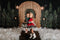 Invierno nieve árbol de Navidad Pino retrato fotografía telón de fondo niños recién nacidos foto de niños fondo rústico puerta de madera sesión fotográfica