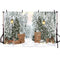 Hiver neige pin forêt toile de fond pour la photographie paillettes lumière noël hiver Portrait Photo fond Studio accessoires