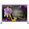 Women Birthday Party Backdrop Rose Shiny Sequin High Heels Purple Golden Background Adults Women Happy 30th 40th 50th Birthday Decor