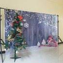 Christmas Backdrop Wood Board Winter Tree Snow Branch Snowman Reindeer Photography Background For Photo Studio Photo Backdrops