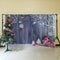 Fondo de Navidad tablero de madera árbol de invierno rama de nieve muñeco de nieve Reno fotografía fondo para estudio fotográfico fondos 
