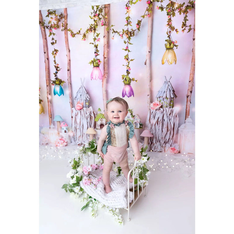 Woodland Fairy Tale Sweet Princess Portrait Backdrop Photography Fantasy Newborn Kids Birthday Cake Smash Background Photocall