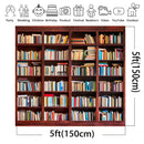 Bookshelf Background for Photos Back to School Vintage Study Bookcase Photography Backdrop Library Book Store Photoshoot Kid Boy Girl Student Teenagers Banner