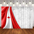 Canadian Flag Photography Backdrops Wood Floor Background Backdrops Props Canada Flag For Kids Vinyl photo Backdrop Girls