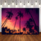 Hawaii Luau Photography Backdrops Sunset Holiday Background Backdrops Props Beach Wedding Vinyl photo Backdrop Girls