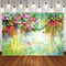 Colorful Flowers Photography Backdrops Floral Party Banner Decoration Background Backdrops Girls Vinyl photo Backdrop