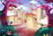 Cartoon Castle Photography Backdrops Kids Party Banner Decoration Background Backdrops Girls Vinyl photo Backdrop