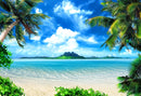 Tropical Hawaii Beach Photography Backdrops Rainforest Photography Background Ocean Backdrops for Picture